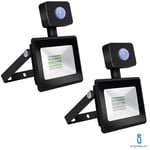 Spot led avec détecteur de mouvement 20W smd 4000K natural white outdoor 2 pcs.