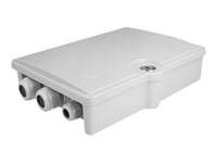 Delock - Fiberoptikdistribueringsbox - Ip55, Waterproof, Lockable - Väggmontering - Inomhus, Utomhus - Grå - 6 Portar