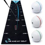 Me and My Golf The Breaking Ball Tapis de Golf Noir 3,4 m