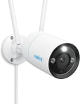 4K Wi-Fi 6 Camera Surveillance Exterieure,Camera Ip Filaire 2,4 / 5Ghz,Vision Nocturne Couleur,Detection Humaine/Vehicule/Animal,Boîtier Metallique Ip67,Audio Bidirectionnel,Rlc-810Wa