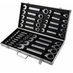 Valise à outils en chrome vanadium pour clé plate à cliquet articulée 6 à 32 mm Pour 22 pièces