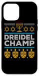 iPhone 12 mini Dreidel Champ Jewisch Happy Hanukkah Ugly Christmas Sweater Case