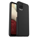 OtterBox Sleek Série Coque pour Samsung Galaxy A12, Antichoc, anti-chute, ultra-mince, protection fine, testé selon les normes militaires, Noir, Livré Sans Emballage