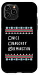 Coque pour iPhone 11 Pro Gentil Coquin Noël Remington Pull Moche