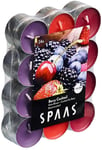 SPAAS Tea Light Candles Scented 4.5 Hour Burn Time Pack Of 24 Fresh Berries