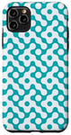 iPhone 11 Pro Max Turquoise Aqua Cyan Circle Blue Ripples Pulsating Pattern Case