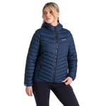 Craghoppers Womens Compresslite VIII Insulated Coat - Navy - Size 12 UK