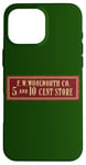 Coque pour iPhone 16 Pro Max Ancien magasin Woolworth