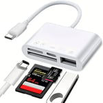 Adaptateur de type C TF SD lecteur de carte mémoire OTG ampa er Compact Flash USB-C pour iPad Pro Huawei pour Macbook Xiaomi Type C Cardreader - Type 4 in 1