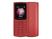 Nokia 105 DS TA-1378 Red, 1.8 ", TFT LCD, 120 x 160 pixels, 48 MB, 128 MB, Dual SIM, Nano Sim, 3G, USB version microUSB, 1020 mAh