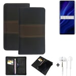 Phone Case + earphones for Huawei P30 Pro New Edition Wallet Cover Bookstyle pro