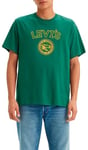 Levi's Men's Ss Relaxed Fit Tee T-Shirt, Varsity Logo Patch Bistro Green, S