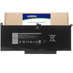 Indmird F3YGT DM3WC Batterie pour Dell Latitude E7280 E7380 E7480 E7290 E7390 E7490 12 7000 7280 7290 13 7000 7380 7390 14 7000 7480 7490 Replacement pour DM3WC 0DM3WC 2X39G [7.6V/60Wh]