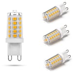 Memkey - Ampoule led G9 5W, 500LM, équivalen 50W halogène, Blanc chaud 3000K, 220-240V, cri 85, NON-Dimmable, Économie d'énergie, Base en céramique,