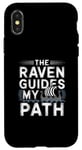 Coque pour iPhone X/XS Illustration viking nordique The Raven Guides My Path