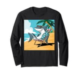 Shark Fin Costume Adult Mens Womens shark boy adult costume Long Sleeve T-Shirt