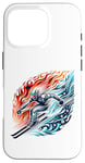 Coque pour iPhone 16 Pro Feu Et Glace Ski Aventure