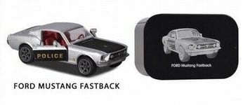 Majorette 212052019 - Vintage Deluxe Métal Series Ford MUSTANG Fastback, Police