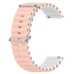 Garmin Vivoactive 4, Venu 2 klockarmband - Rosa/Vit