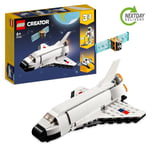 LEGO 31134 Creator 3-in-1 Space Shuttle Toy, Astronaut & Spaceship, Gift for 6+