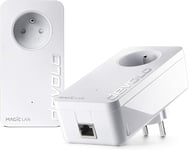 Magic 1 LAN : Starter Kit CPL pour un internet fiable dans toute la maison via le circuit électrique, idéal pour le télétravail, prises françaises.[V250]