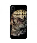 Coque Iphone X mort 24 Or noir dore