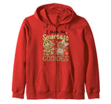 I Teach The Smartest Cookies Gingerbread Teacher Christmas Zip Hoodie