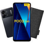 Smartphone Poco POCO C65 6,7' Octa Core 6 GB RAM 256 GB + Etui Inclus, Triple caméra 50MP avec IA, Noir