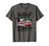 Jolliest Bunch of Teachers This Side Happy Teacher for Xmas T-Shirt