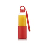 Bodum 12053-04B MELIOR Gourde à emporter en verre, manchon silicone couleur, bouchon à vis, 0.5 l