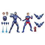 Hasbro Marvel Legends Series, pack de 2 figurines de 15 cm, Captain Marvel et Rescue Armor, personnages Infinity Saga, design premium, 12 accessoires F0190