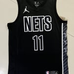 Brassières de sport Jordan Junior  NBA Brooklyn Nets Black #11 Irving AJ basketball Suit M