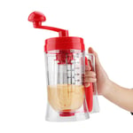 GOTOTOP Pancake Cupcake Batter Mixer, Hand-held Manual Waffles Batter Dispenser Blender Machine Baking Tool for Home Kitchen