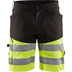 High-vis shorts svart/gul c62
