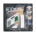 Zac's Alter Ego Halloween Make Up Day of the Dead Kit - Palette, White Face