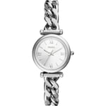 Fossil Carlie WoMens Silver Watch ES5331 Stainless Steel (archived) - One Size