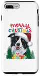 iPhone 7 Plus/8 Plus Merry Xmas Border Collie Pjs Mum and Dad Christmas Card Tee Case