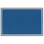 Tapis Extérieur et Intérieur Bleu en Polypropylène Motif Uni pour Salon ou Terr