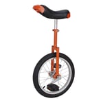 AHAI YU Kids Unicycle 16-inch Wheel for 7-12 Year Old, Adjustable Seat Wheel Unicycle for Your Daughter/Son, Girl/Boy (Color : RED)