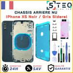 Chassis Remplacement Nu pour iPhone XS Noir / Gris Sideral - Arriere + Kit