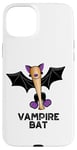 Coque pour iPhone 15 Plus Jeu de mots amusant en forme de chauve-souris vampire