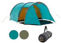 Grand Canyon Robson 3 - Tente Tunnel pour 3 Personnes | Ultra-légère, étanche, Petit Format | Tente pour Le Trekking, Le Camping, l'extérieur | Blue Grass (Bleu)