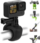 TELESIN° Sangle de Montage pour Caméra 360 Bande Flexible pour Guidon de Vélo Moto Tube Barre Rouleau Bâton Pôle Ski Accessoires pour GoPro Max Hero 12 11 10 9 Insta360 X3 DJI Action 3 4 Osmo Pocket