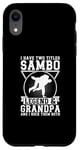 Coque pour iPhone XR Sambo Grandpa Sambo Fighter Sambo Arts martiaux