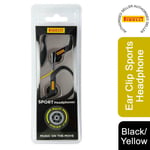 Pirelli Ear Clip Sports Headphone Black / Yellow