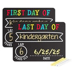 Pearhead First And Last Day Of School Photosharing Chalkboard Signs, Perfect Chalkboard Signs To Commemorate The First And Last Day Of School, 2 Chalkboard Signs For School Celebrations And Milestones