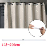 105-200cm Telescopic Shower Curtain Pole Extendable Net Tension Curtain Rod Iron