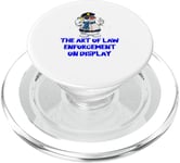 The Art of Law Enforcement on Display Funny Police Officer PopSockets PopGrip for MagSafe