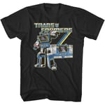 Black Retro Soundwave Transformers T-Shirt