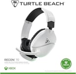 Turtle Beach Recon 70 Console Blanc Xbox Casque de Gaming Multi-Plateforme for Xbox Series X|S, Xbox One, PS5, PS4, Nintendo Switch, PC and Mobile